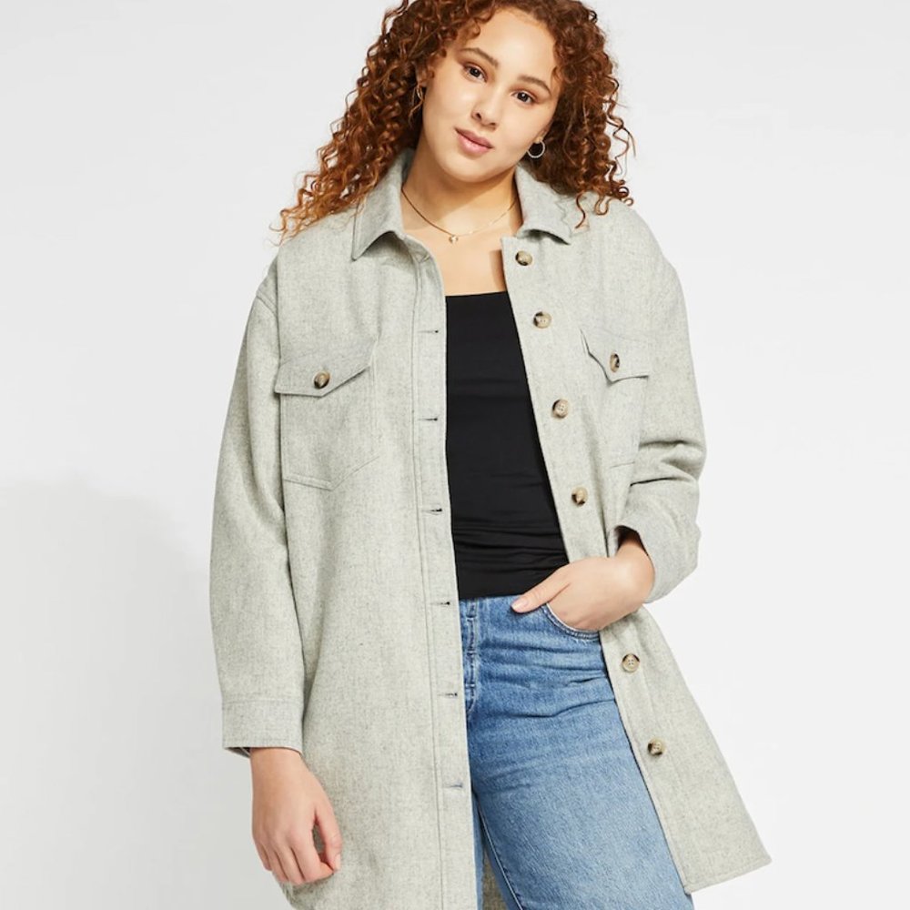 Gentle Fawn- Kyleen Shacket Heather Grey